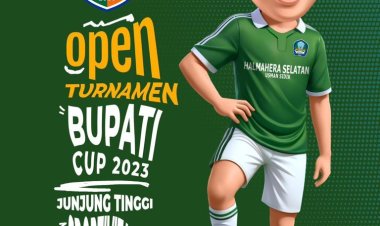 Pembukaan Bupati Cup II Dimeriahkan Laga Pemda Halmahera Selatan vs Tim Wartawan
