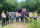 Ciptakan Kondusifitas, Brimob Polda Riau BKO Polres Kuantan Singingi Gelar Patroli
