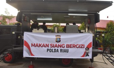 Satbrimob Polda Riau Sediakan Makan Bergizi Dukung Program Asta Cita Presiden
