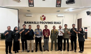 Perkuat Pengawasan, Bawaslu Riau Gelar Rakorda Bersama Instansi Terkait Penertiban Alat Peraga Kampanye Pemilihan Tahun 2024