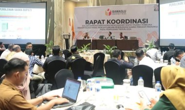 Bawaslu Riau Gelar Rapat Koordinasi Persiapan Rapat Pleno Terbuka Rekapitulasi Tingkat Provinsi