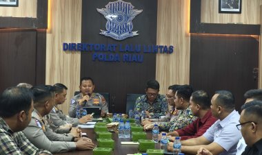 Demi Wujudkan Keamanan Saat Libur Panjang, Dirlantas Polda Riau Gelar Rapat Forum LLAJ