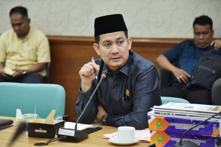 Upaya tingkatkan PAD Bengkalis, Komisi III DPRD Bengkalis di ketuai Yung Sanusi Rapat bersama DPRD Riau
