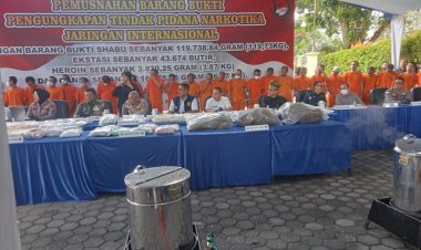 Polda Riau Gagalkan Peredaran Narkoba Senilai Rp133 Miliar