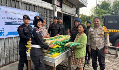 Brimob Polda Riau Gelar Gerakan Pangan Murah Demi Wujudkan Kepedulian Kepada Masyarakat
