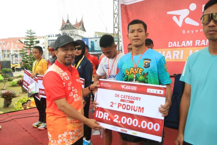 Personel Brimob Riau Berhasil Raih Juara II Event Police Waman Run 2025