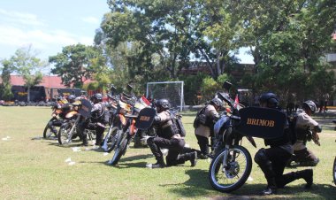 Tingkatkan Kesiapsiagaan, Brimob Polda Riau Latihan Operasi Aman Nusa I Fokus Penanganan Konflik Sosial