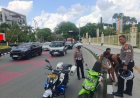 Polantas Siaga di Titik Macet, Patroli Beat Ditlantas Riau Jaga Arus Lalu Lintas Tetap Lancar