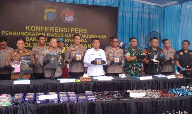 Polrestabes Medan Musnahkan Barang Bukti Narkotika dan Barang Ilegal, Sebagian Diduga Berasal dari Luar Negeri