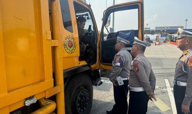 Penertiban ODOL di Tol Pekanbaru-Dumai, Ditlantas Polda Riau Bersama Stakeholder Berikan Teguran