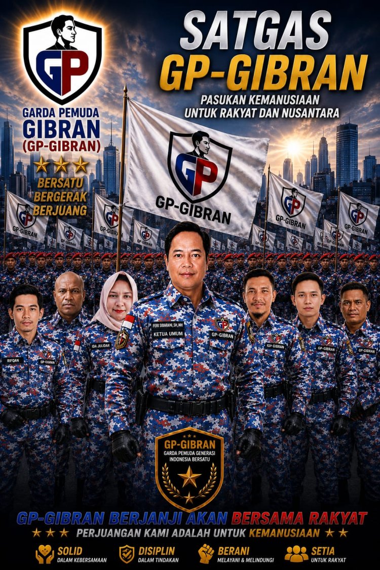GP-GIBRAN Bentuk Satgas Kemanusiaan, Siap Bantu Masyarakat Hadapi Bencana di Seluruh Indonesia